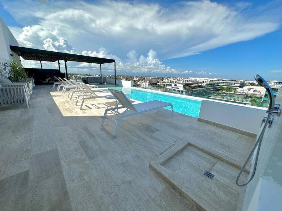 Apartamento Cozy Modern View W/ Rooftop Pool & Gym - Agama 403 Playa del Carmen